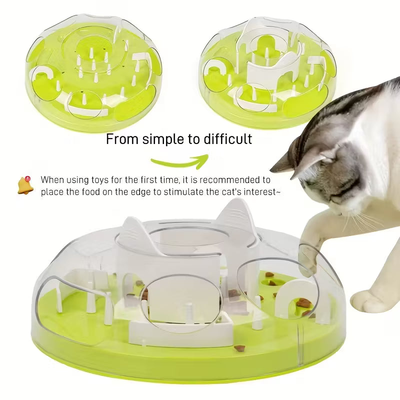 Interactive Cat Maze/engaging Puzzle Bowl for Cats/slow Feeder Toy