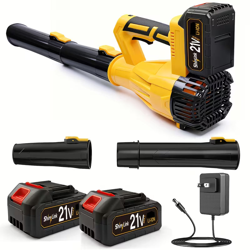 High-Power Cordless Leaf Blower with 1200mAh Battery, 580CFM/160MPH