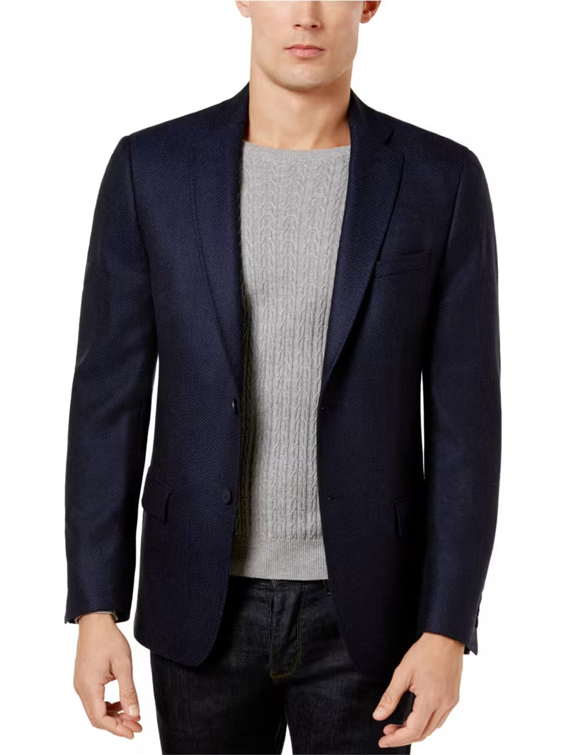 Calvin Klein Mens Soft Two Button Blazer Jacket