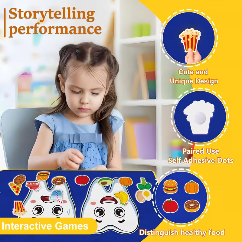 22-Piece Dental Health Cognition Felt Set for Kids