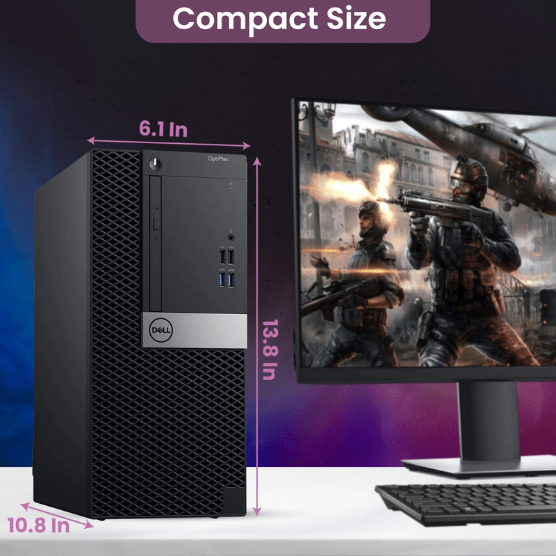 Dell OptiPlex Gaming Tower Desktop PC | Intel Core i5-6500