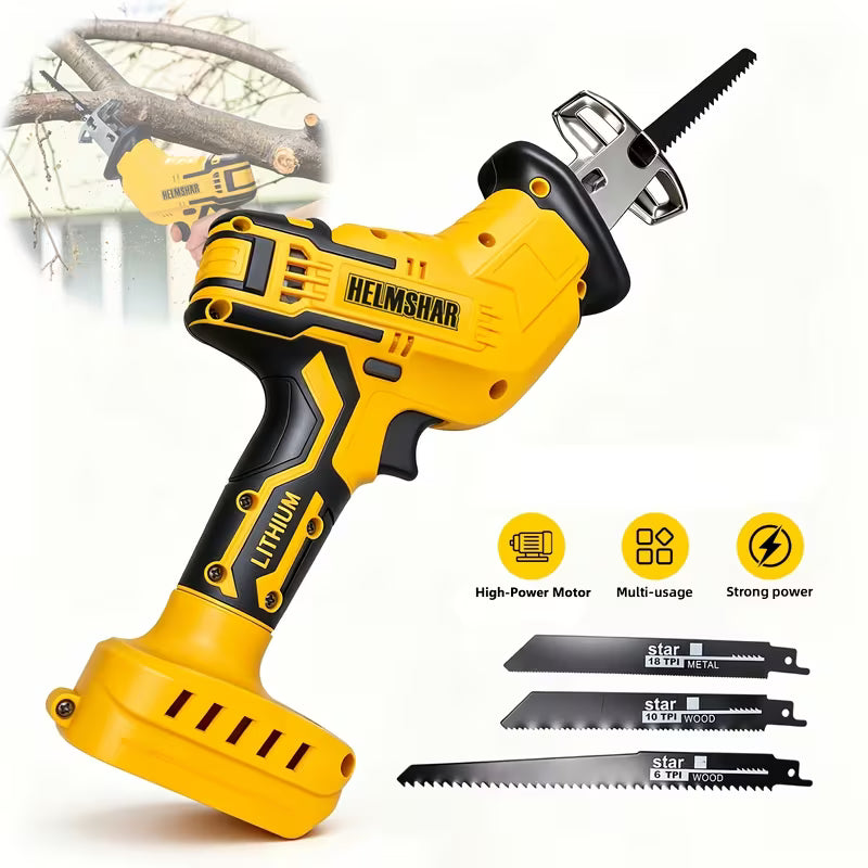 Cordless Reciprocating Saw, 0-3500 SPM Variable Speed, Compatible with 20V Battery