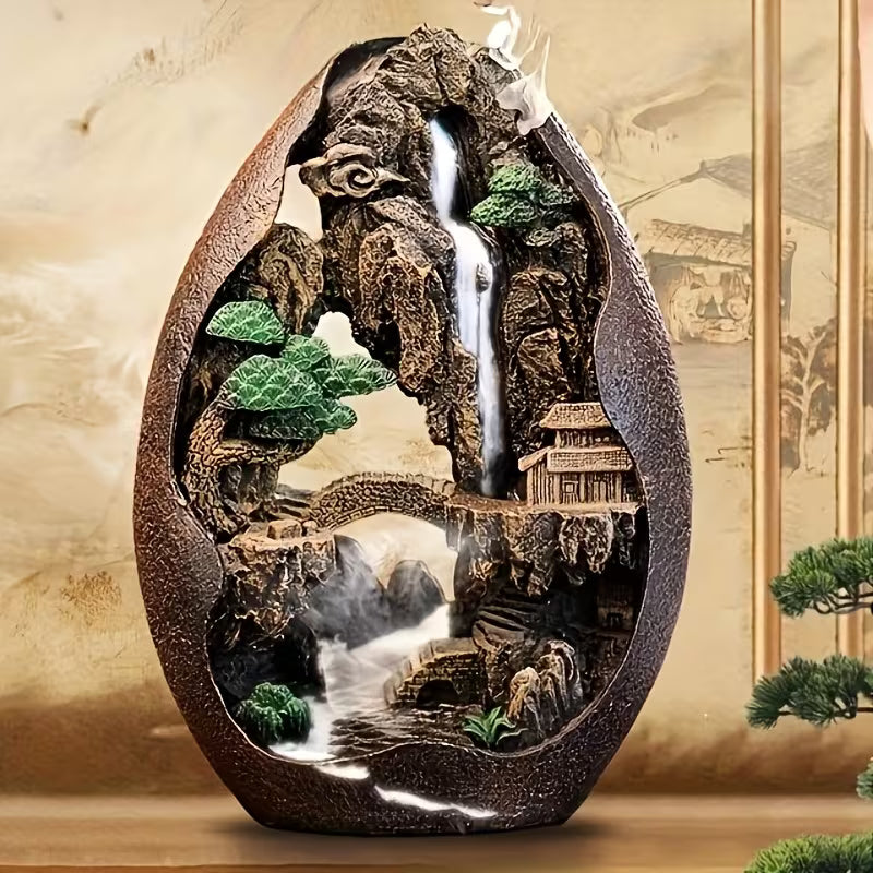 Ethereal Mountain Stream Pavilion Incense Holder – Backflow