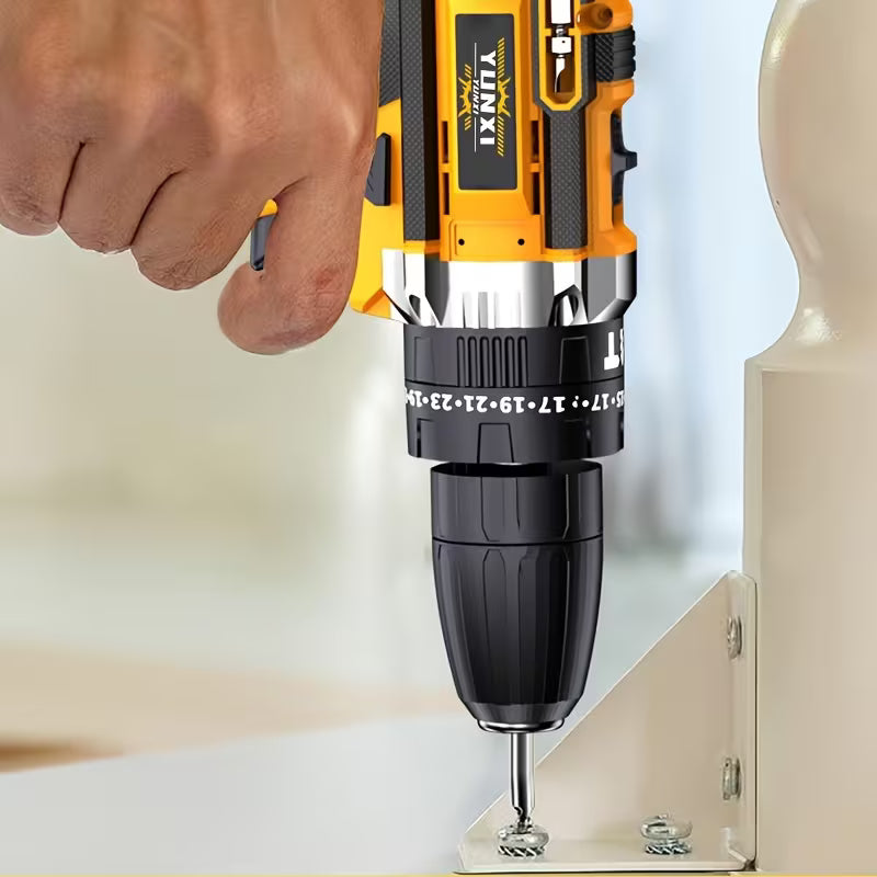 21V Cordless Impact Drill Set, Wireless Drill Set