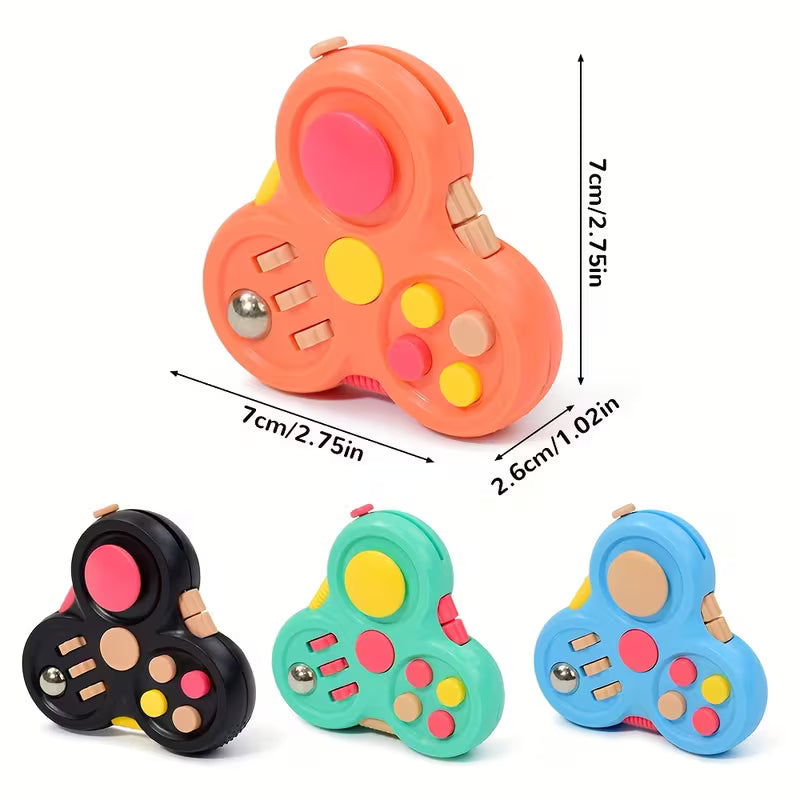 1/4 Gyro Cube Finger Spin Game Handheld Relax Toy for Finger Flexibility