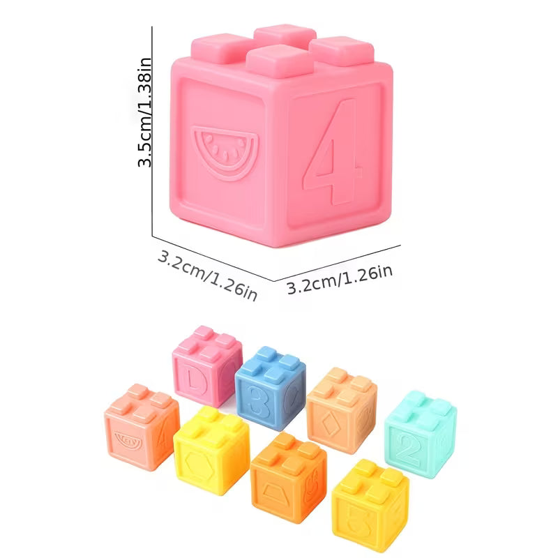 Soft Rubber Building Block Puzzle Toy