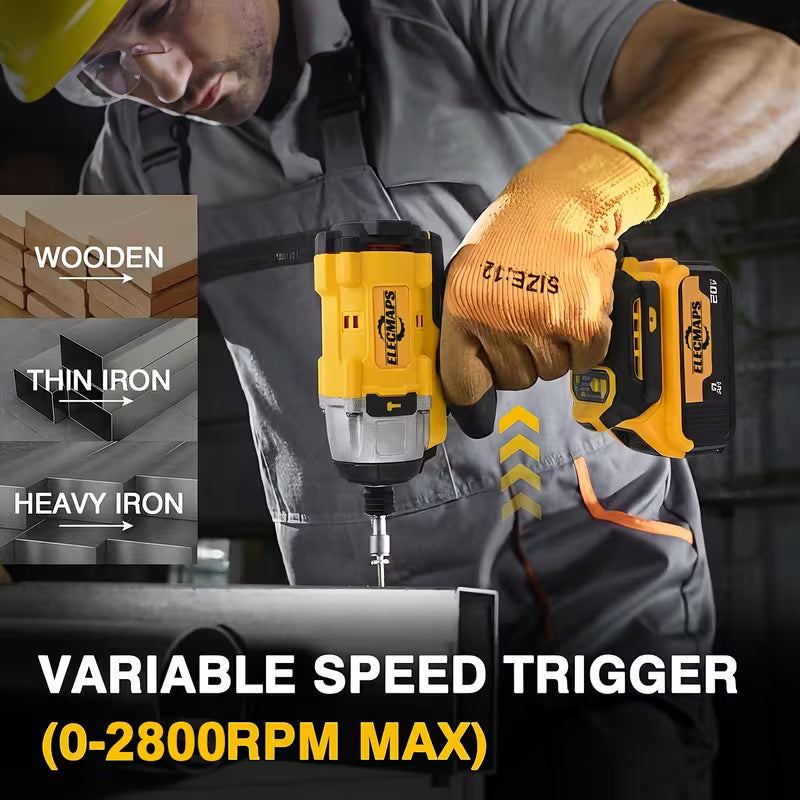 Brushless Power Tool Set - 4pcs Tool Set