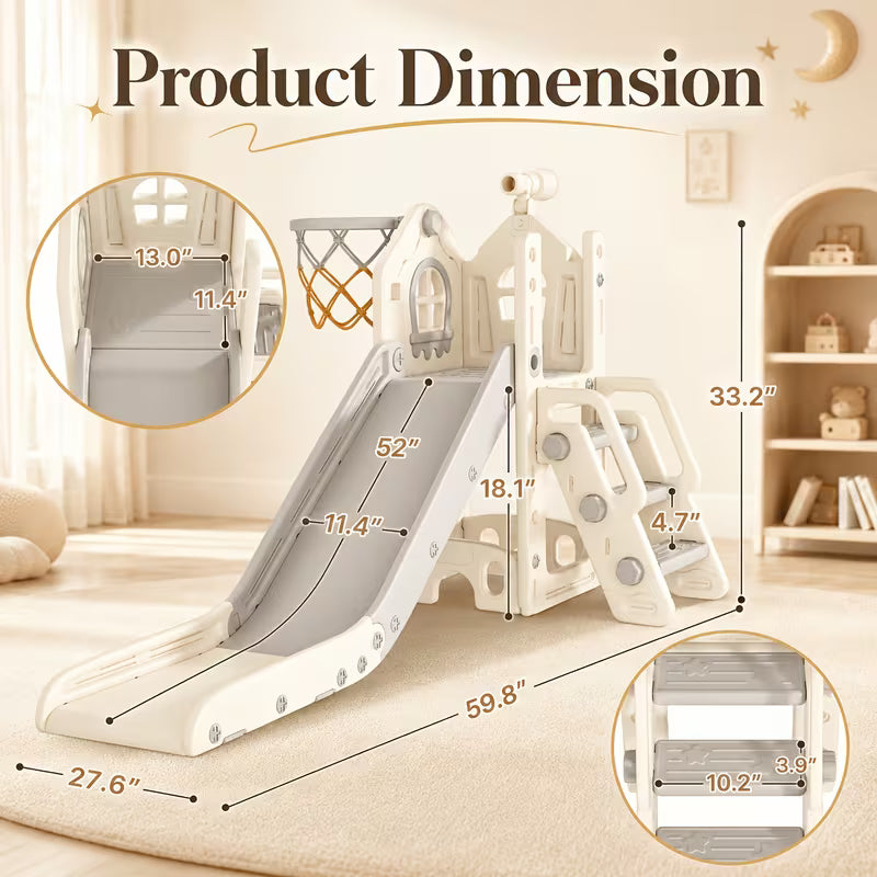 5-In-1 Christmas Tree Series Toddler Slide Set
