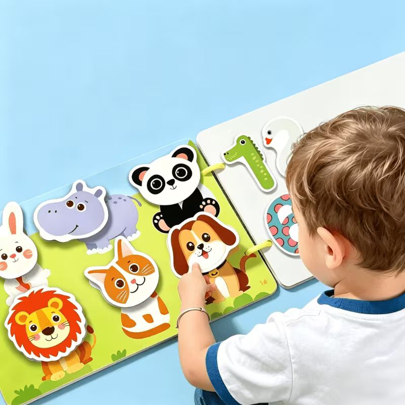 Set of Interactive and Busy Sticker Books for Children