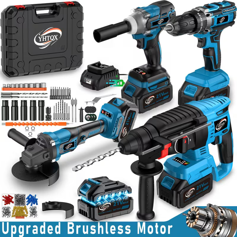Lithium Battery Brushless Cordless Electric 2-4pcs Set