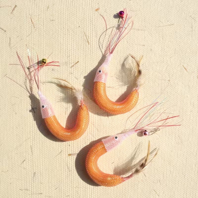 Cat Teeth Cleaning Shrimp Chew Toys - Plastic, Pet Self-Heeling Set, Plastic, Random Color