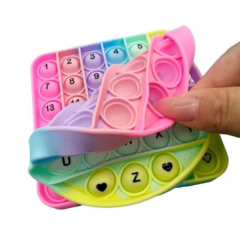 2-Piece/Pack Square-numbers Circle-letters Learning Board for Kids Age