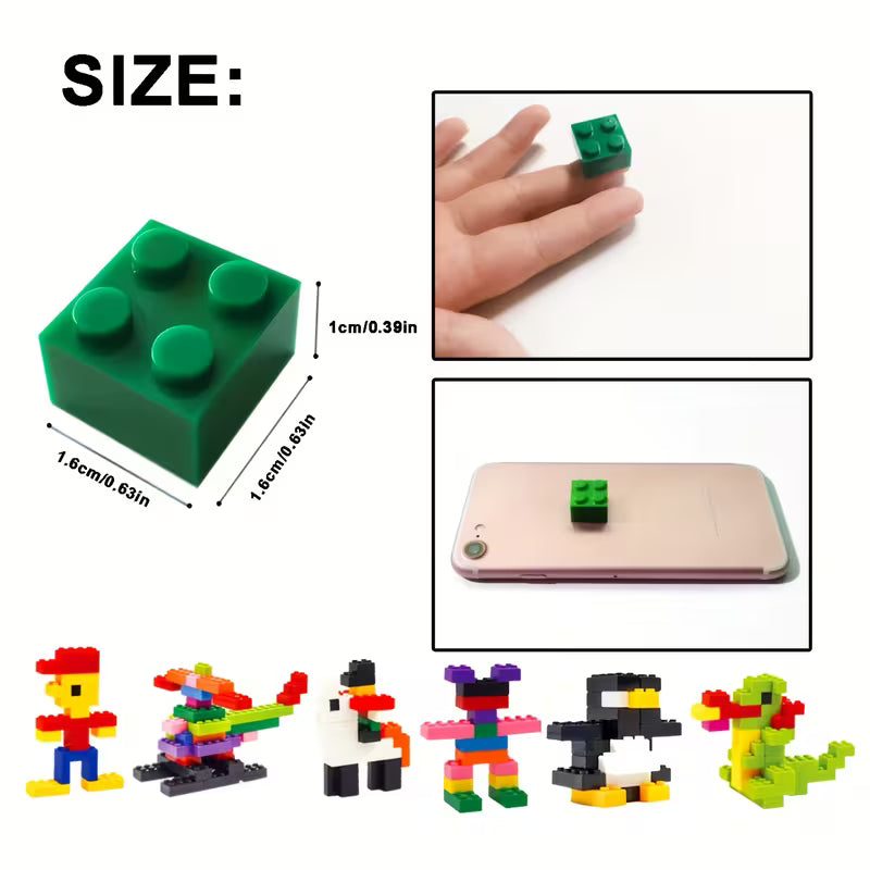 Gift Box Packaging Classic Regular Basic Stacking Puzzle Small Granule Set, Random Color
