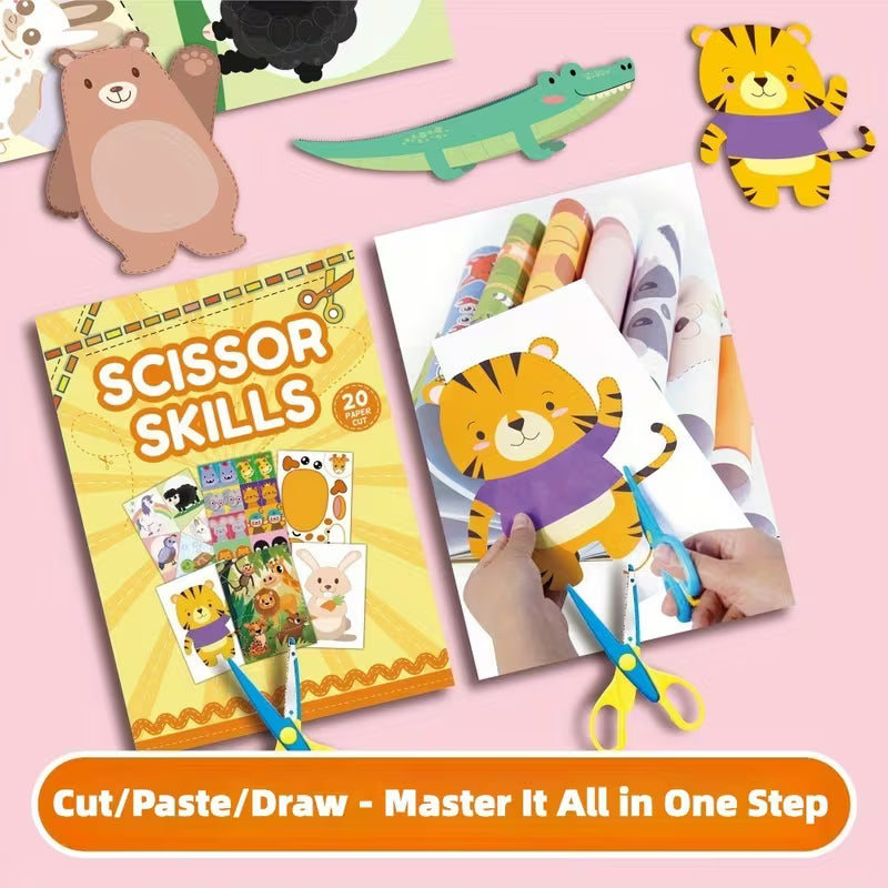 Paper Cutting Book • a Fun Cartoon Activity for Crafts • Promoting
