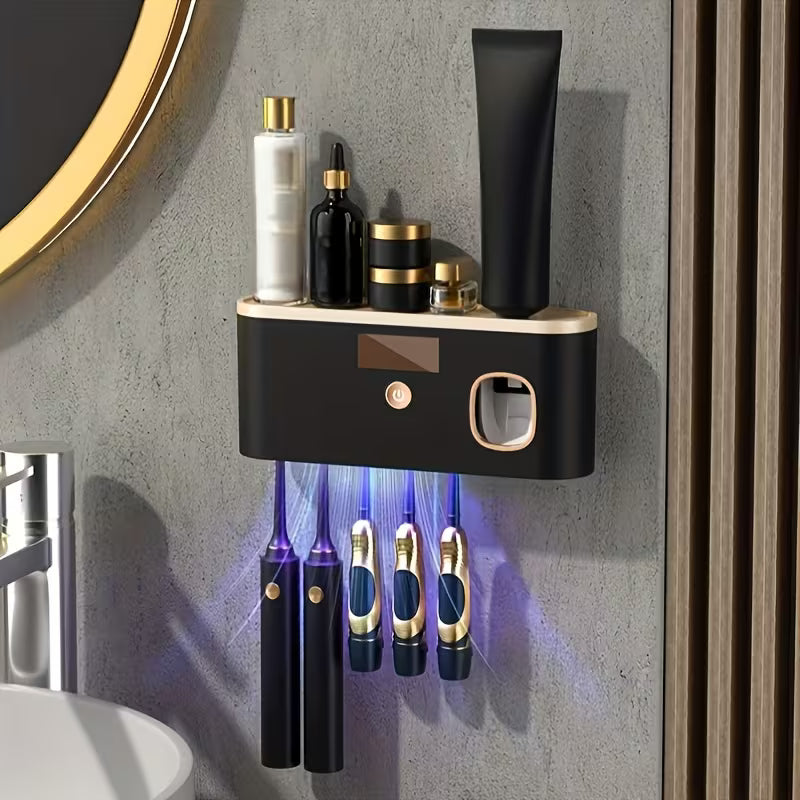1pc Smart Toothbrush Organizer, Bathroom Toothbrush Display And Storage, With Automatic