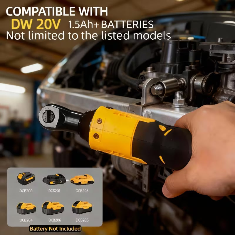 3/8-inch Electric Ratchet Wrench Set, Compatible with DW 20V Battery (battery Not Included)