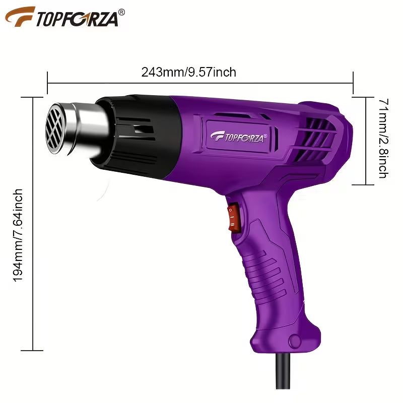 TOPFORZA Heat Gun Industrial Electric Hot Air Gun