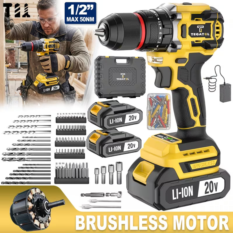 20V Multifunctional Cordless Brushless Drilling Machine Set |