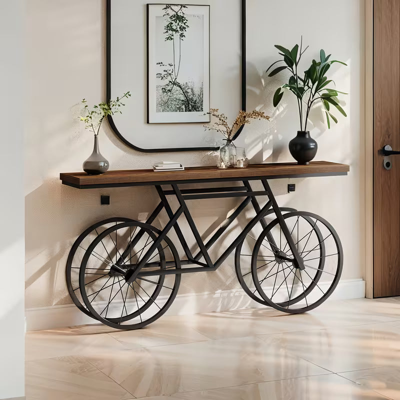 70.86'' Narrow Long Console Table - Modern Contemporary -Shaped Sofa Table with Engineered Wood &
