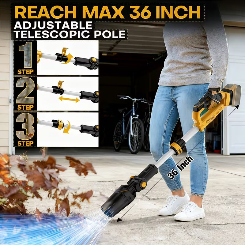 Portable Professional Cordless Leaf Blower, for Dewalt 20V Max Battery