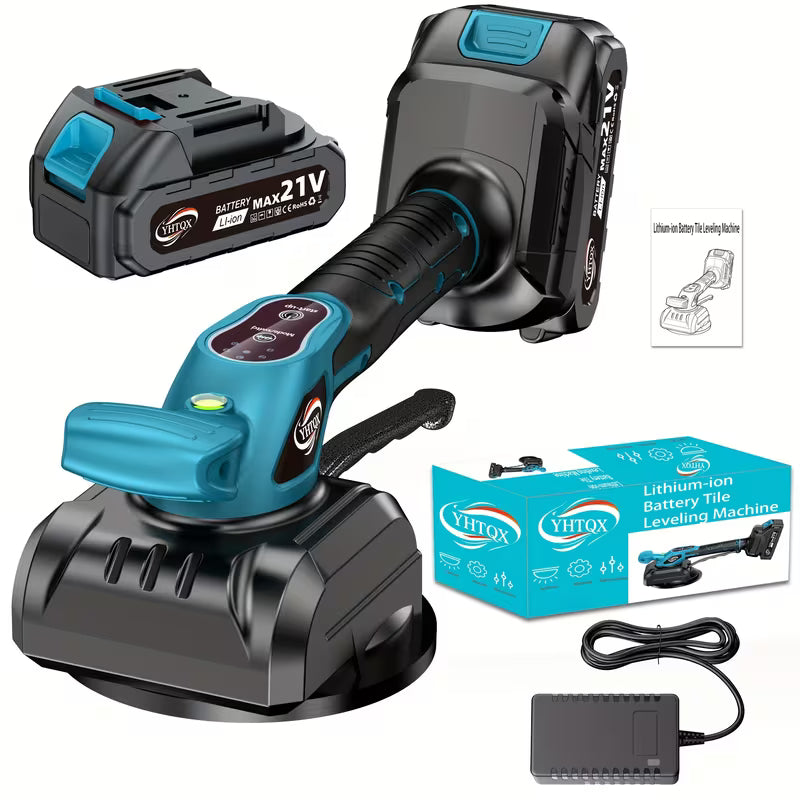 Cordless Tile Vibrator Flat Machine, Equipped with Battery And Fast Charger