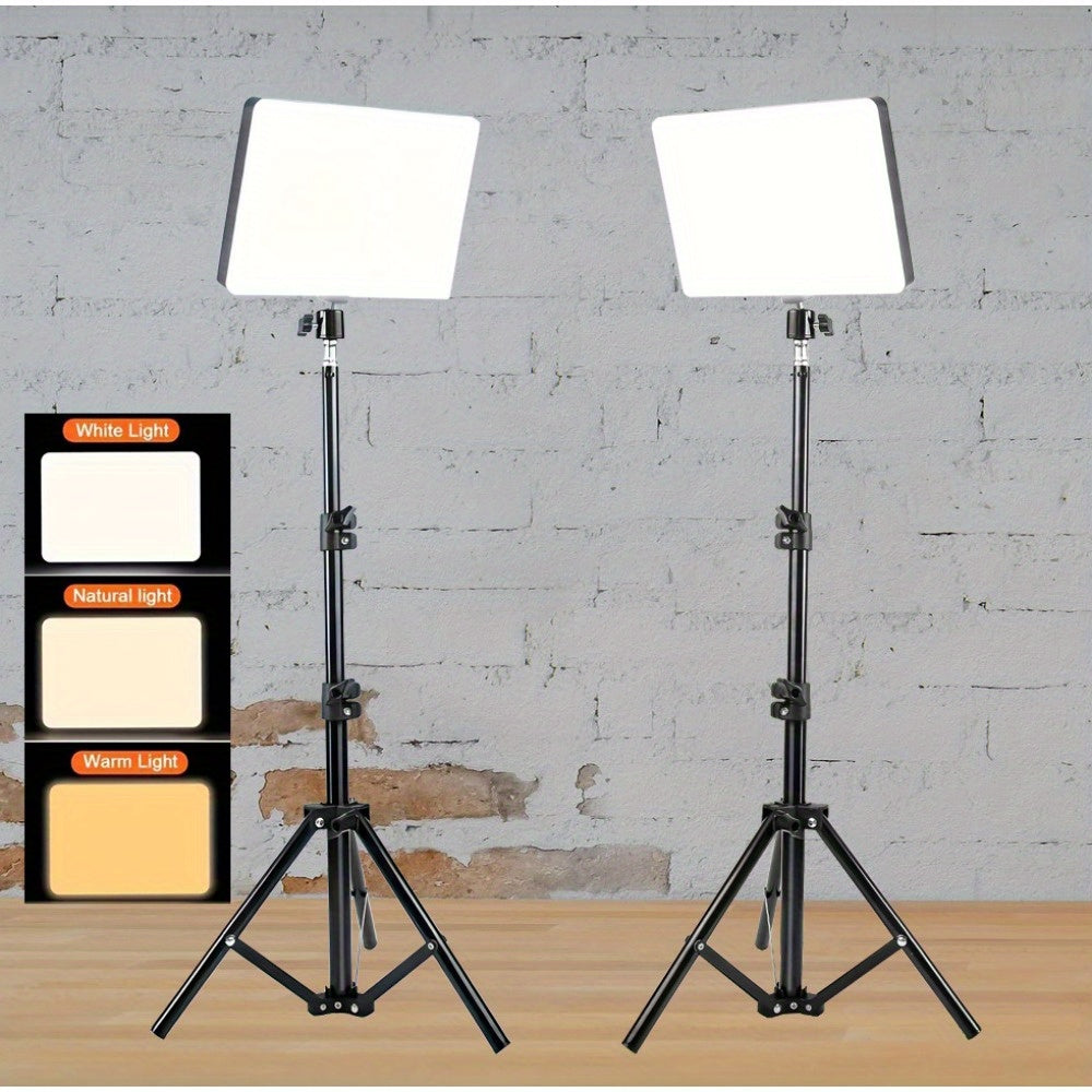43.3" LED Square Light Kit, Video Photography Lighting Kit, Adjustable