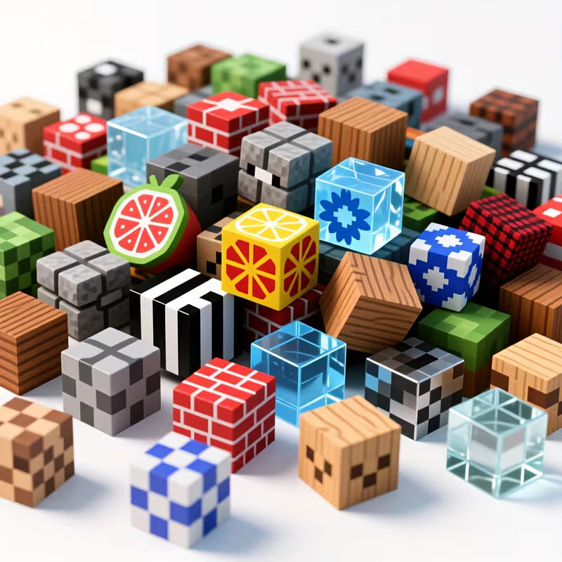 Random Color 100-Piece Building Blocks Puzzle