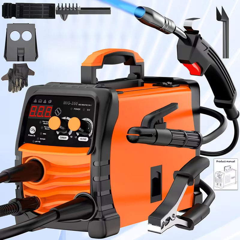 MIG-350 Arc Welder, Compact and Lightweight with Powerful Functionality