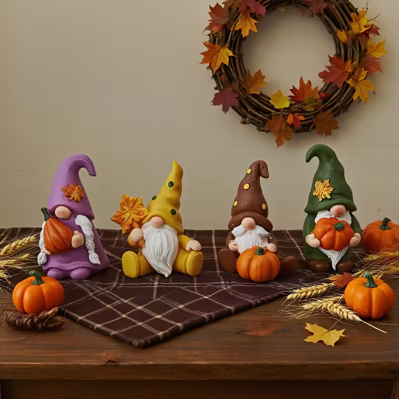 Gnome Figurines for Desktop Decoration Set