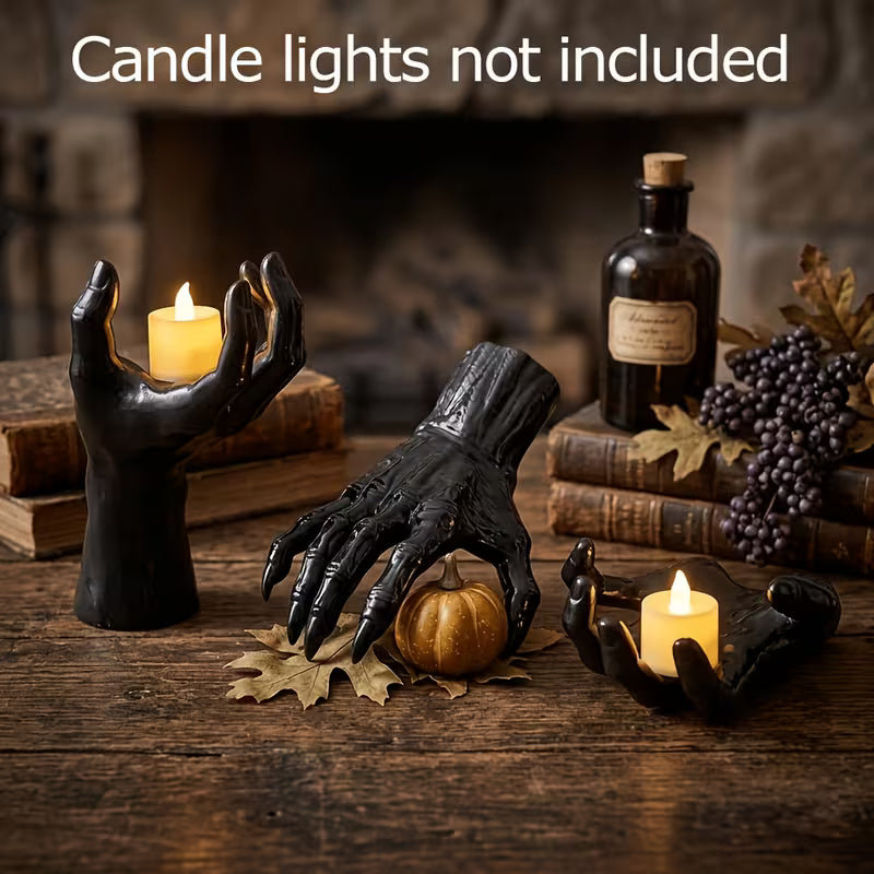 Halloween Wall Decor, Creepy Reaching Hand Statues, Wall Set