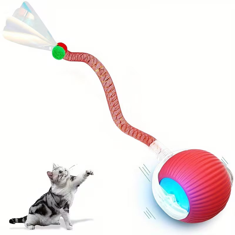 Cat Toy Ball with Tail Rope