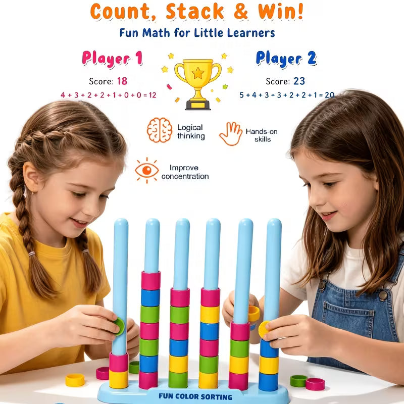 Single-color Stacking Challenge Fast-paced Color Matching Puzzle Game