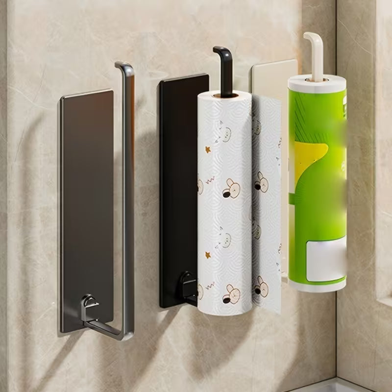 1pc Premium Paper Towel Holder, Modern Kitchen Towel Rack, Made of Sturdy Plastic, No Drilling