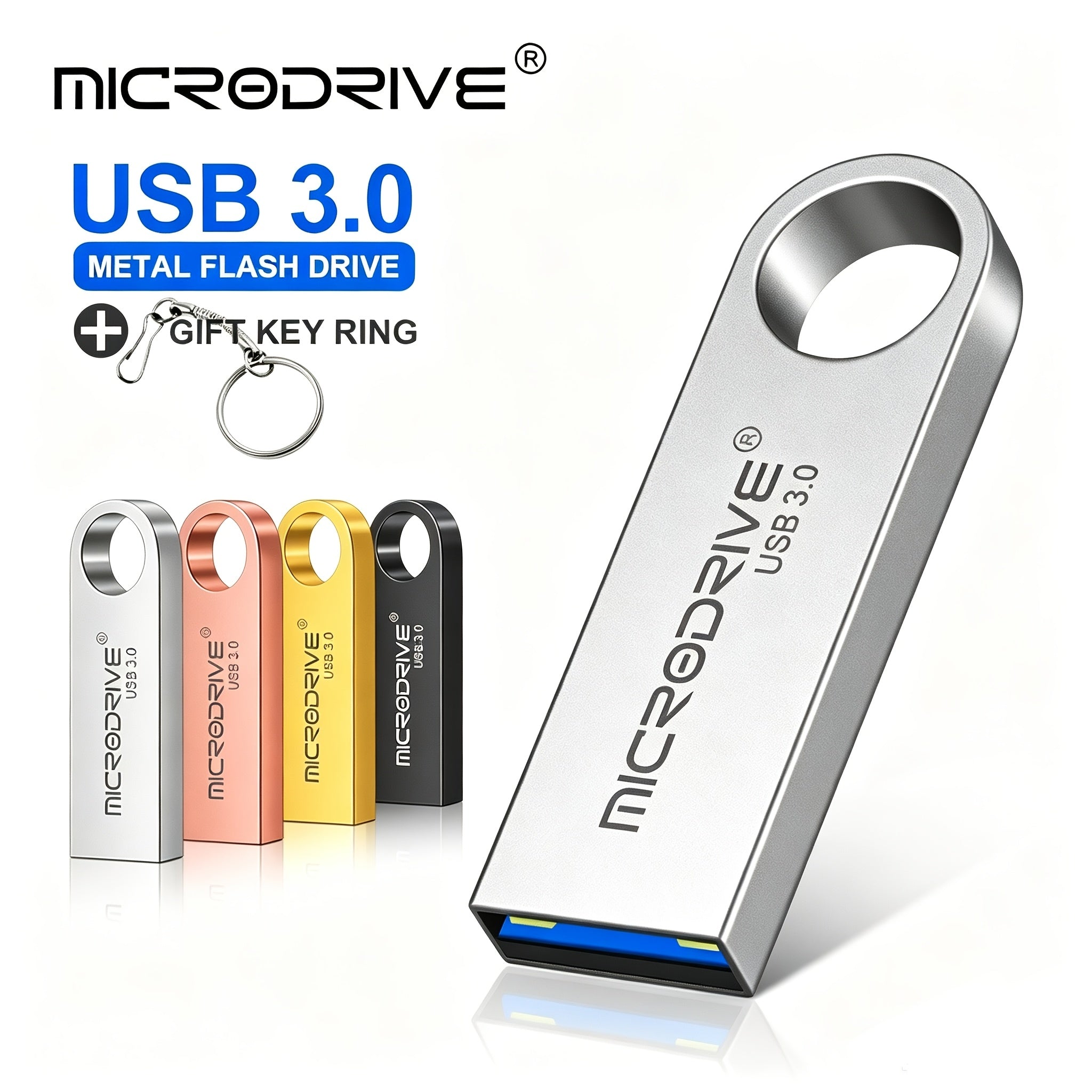 MICRODRIVE E9 3.0 High-Speed USB Flash Drive 16GB, 32GB, 64GB, Black