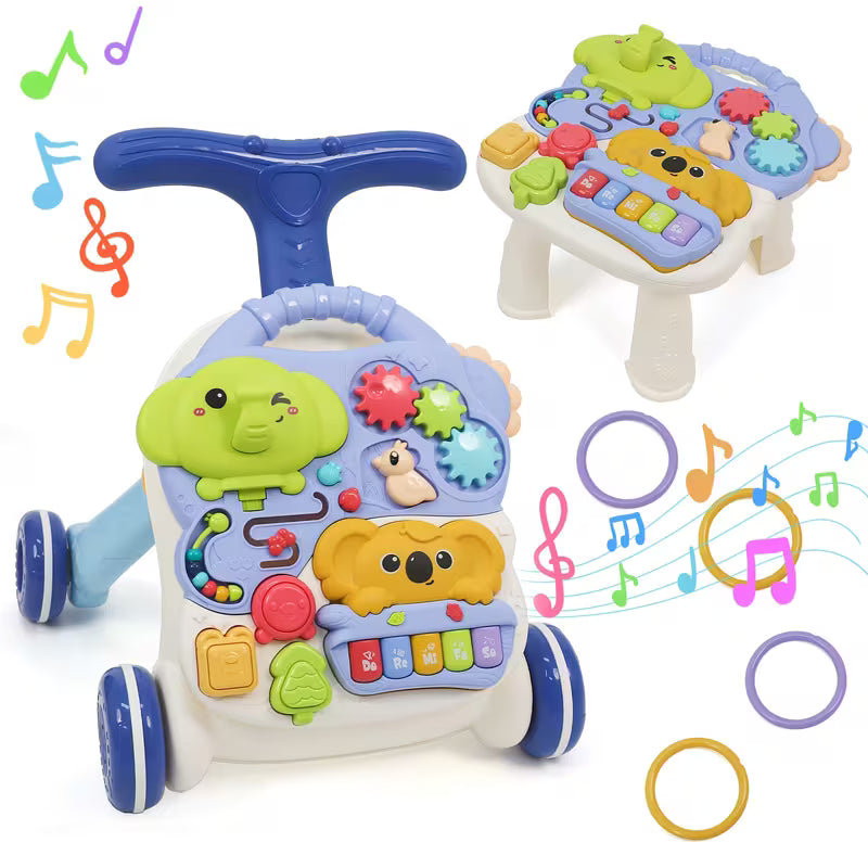3-In-1 Multifunctional Scientific Early Learning Walking Cart