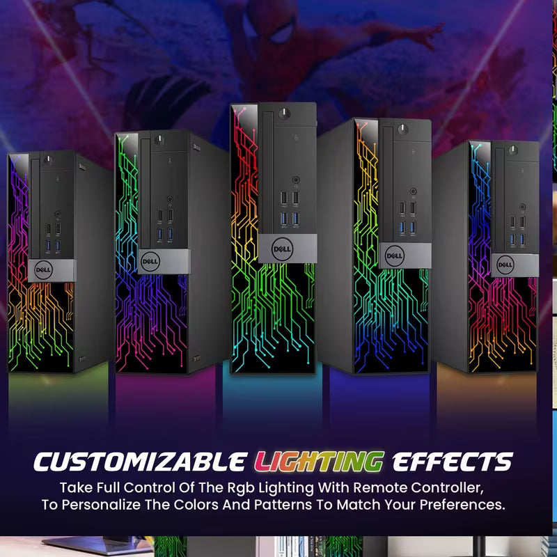 Dell OptiPlex Desktop RGB Lights Computer