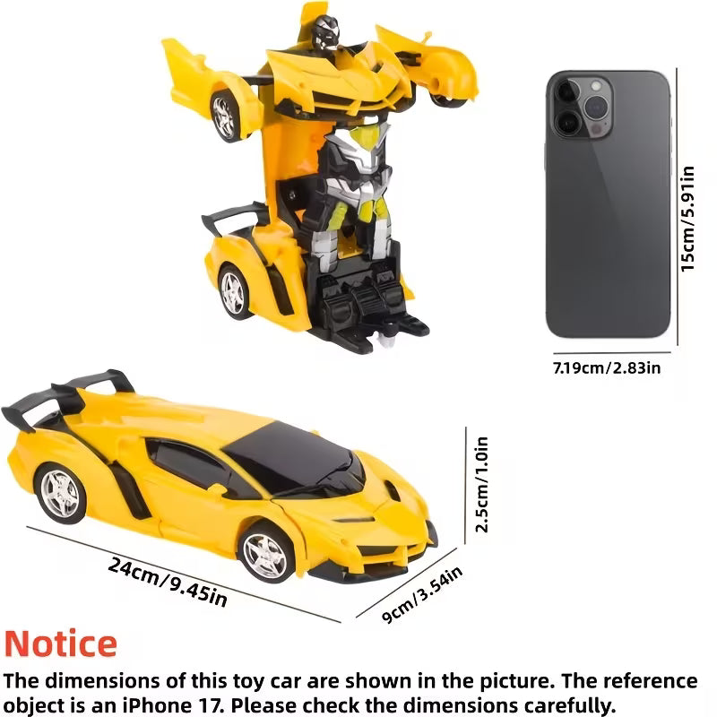 2-In-1 Transformable Supercar Robot Toy