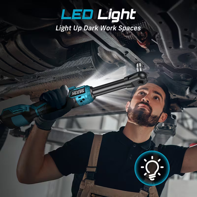 Seesii 21V Electric Ratchet Wrench Set