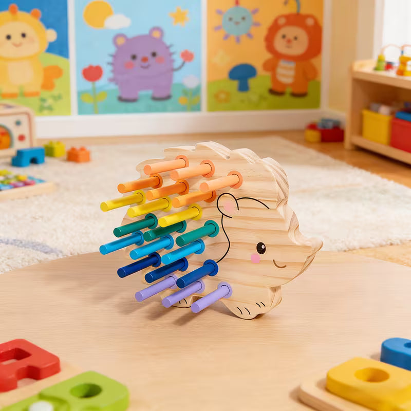 Pip the Colorful Hedgehog Wooden