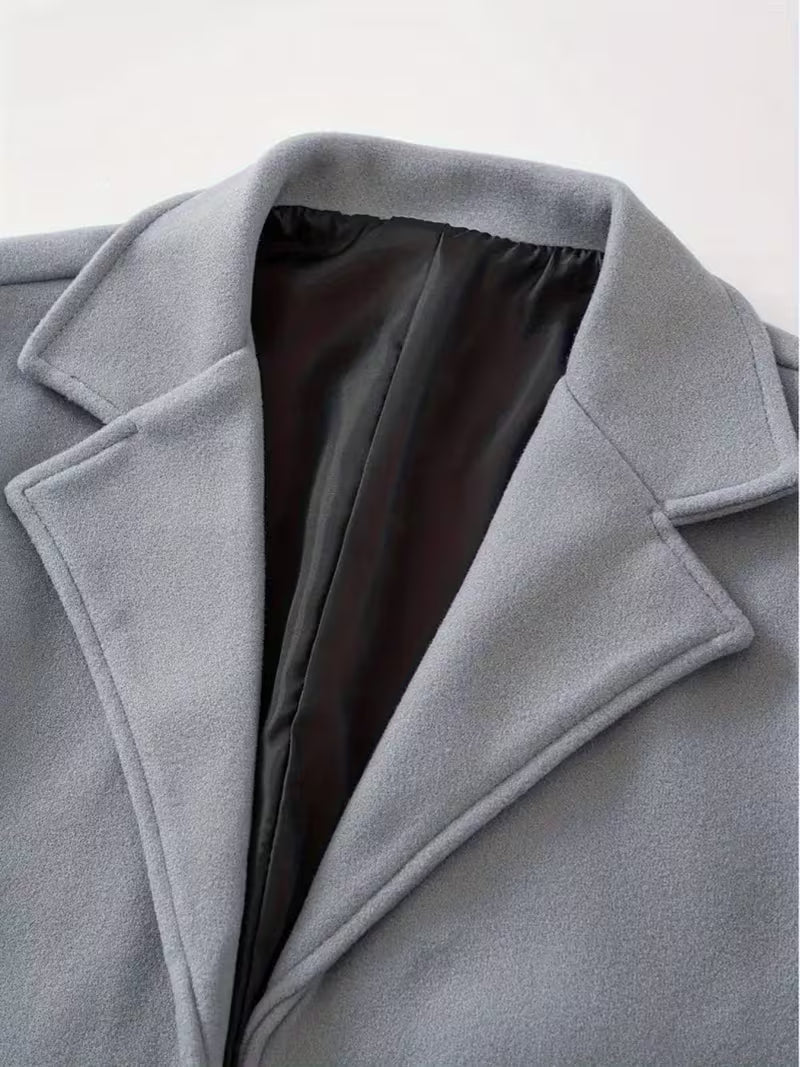 2025 New European & American Style Men'S Anti-Wrinkle Durable Solid Color Light Mature
