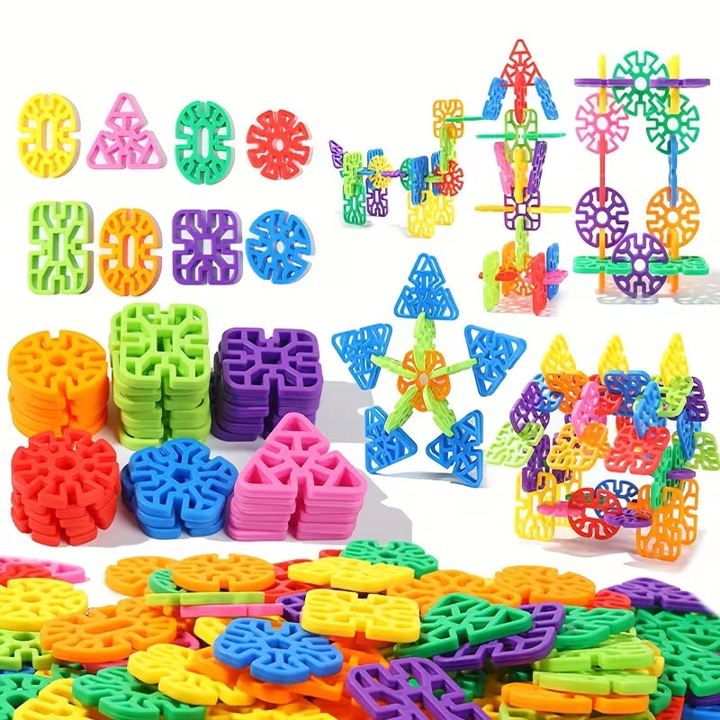 Children Building Toys