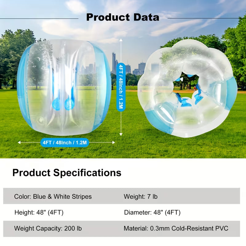 1PC Inflatable Bumper Balls for Adults Bumper Bubble Soccer Balls 0.3mm