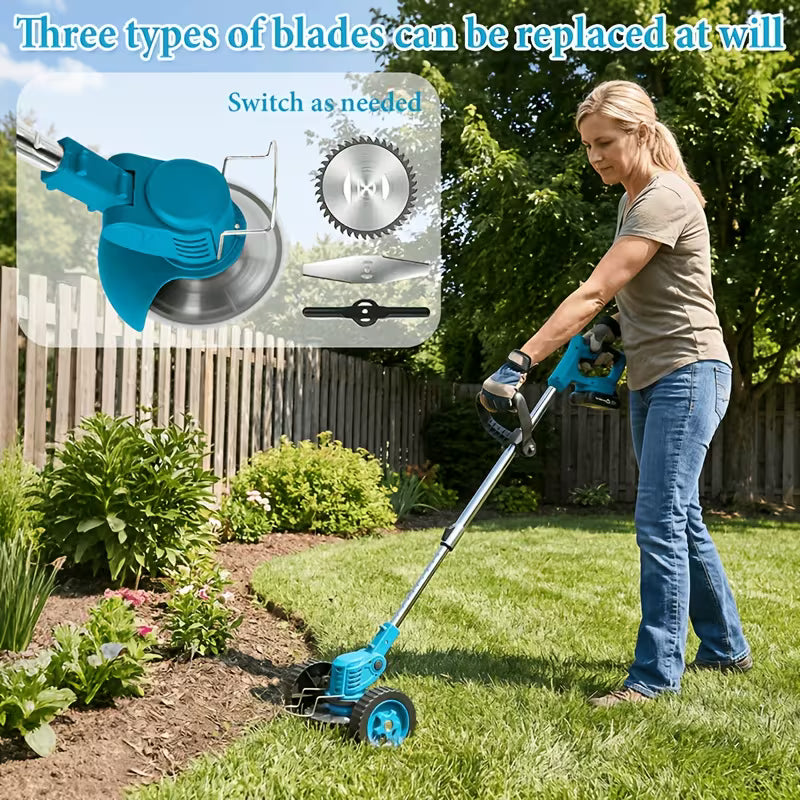 Portable Household Cordless Electric Grass Trimmer, Yard Weeder