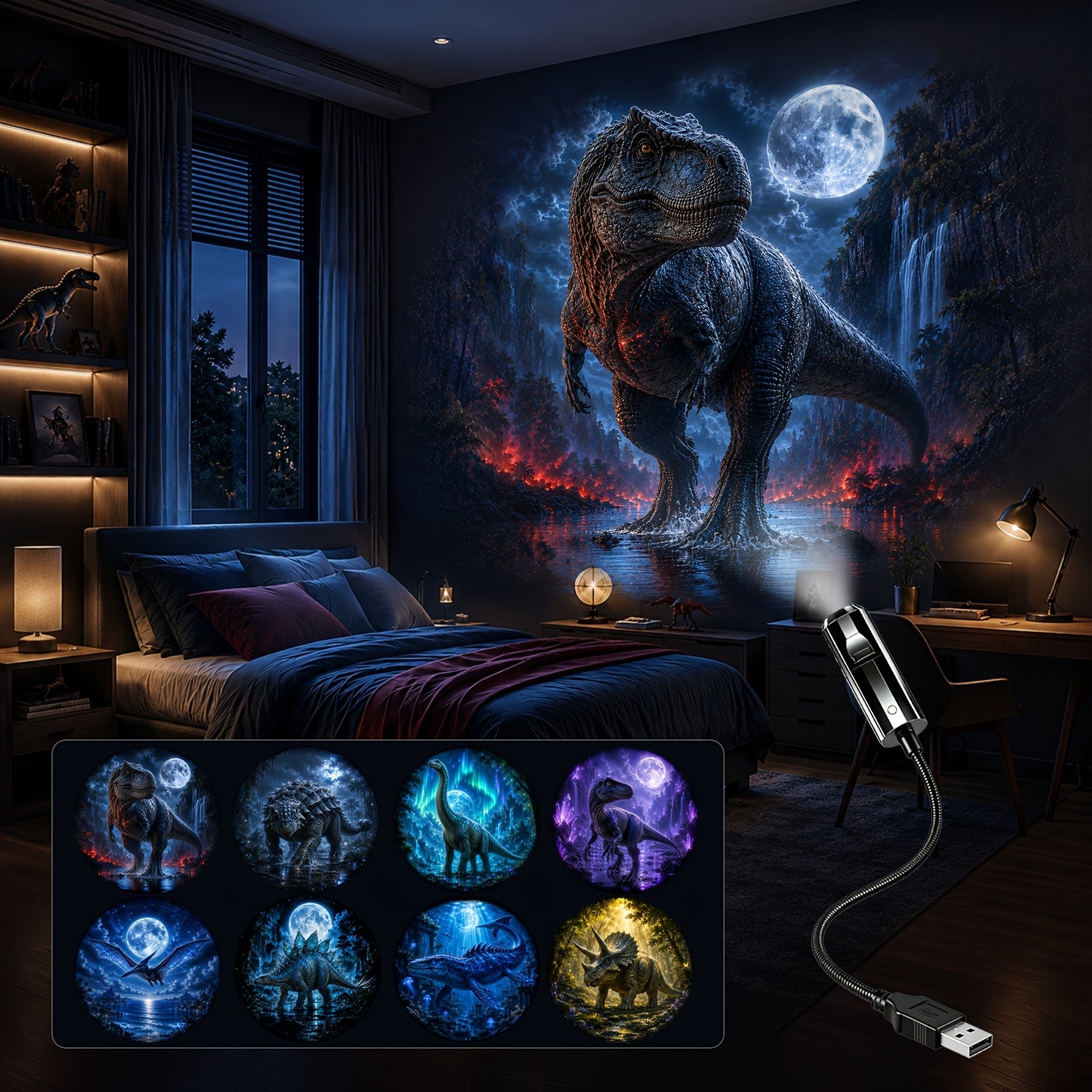 Prehistoric Dinosaur Projection Light