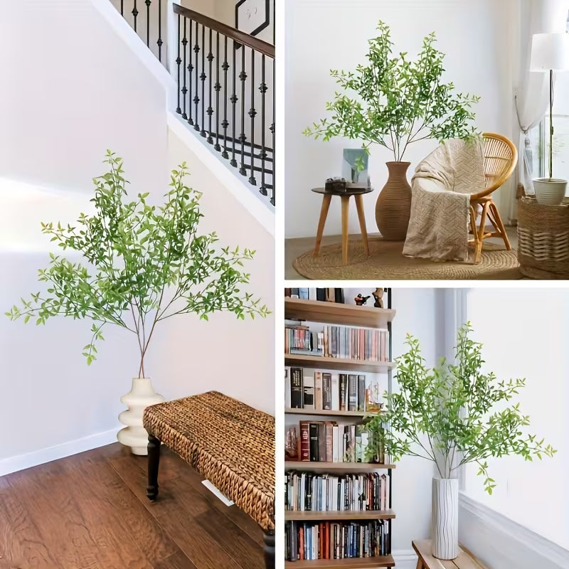 3pcs Real Touch Evergreen Faux Branches