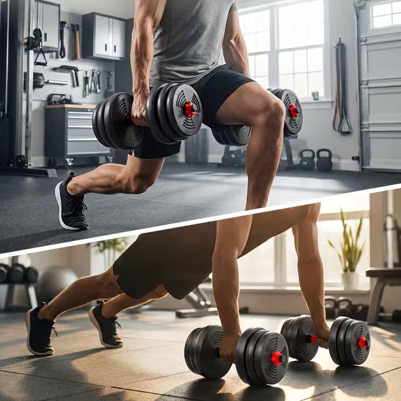 Quick-adjustable 22/44 Lb Dumbbell Set, Free Weight Dumbbells
