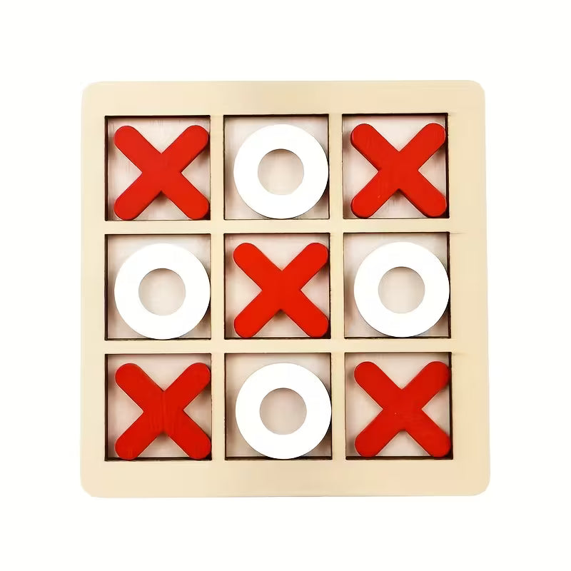 Tic Tac Toe Board Game • Wooden Tic-tac-toe Game • Classical Family