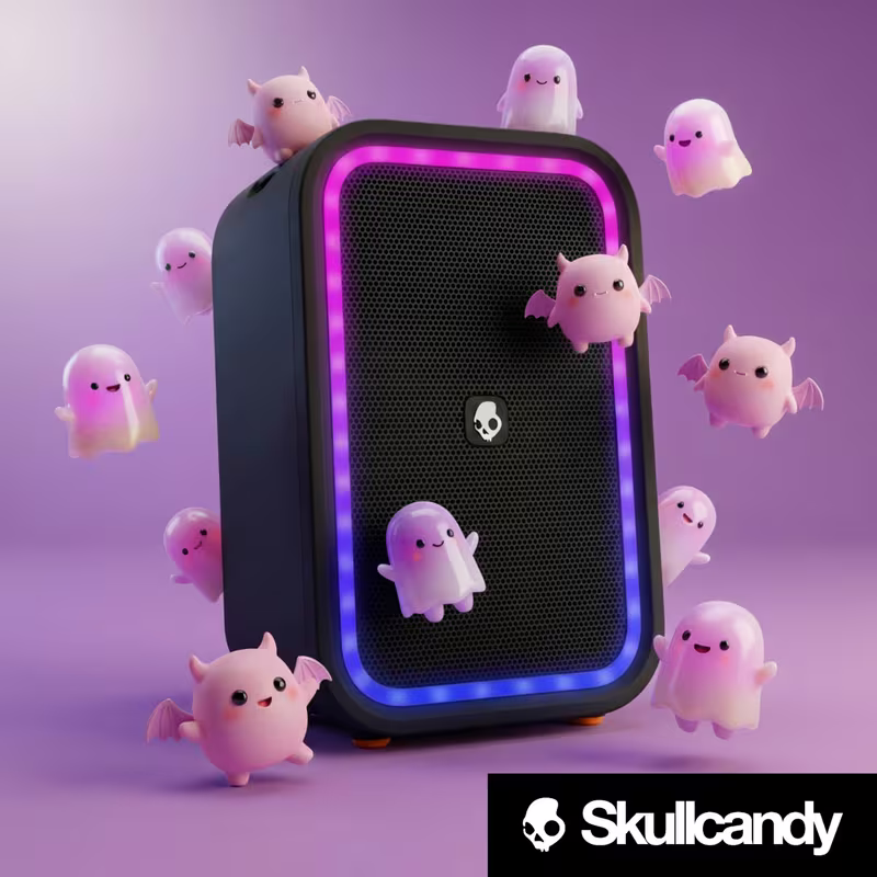 Skullcandy Stomp Portable Bluetooth Speaker – Water Resistant Wireless Speaker