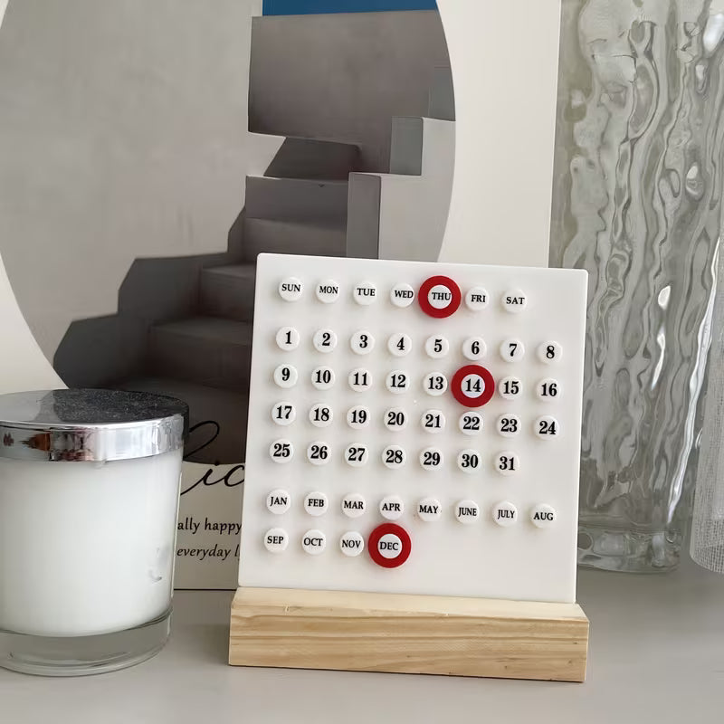 Creative Calendar Mini Desktop Calendar, Office Desktop Decoration, Holiday Decorative Calendar