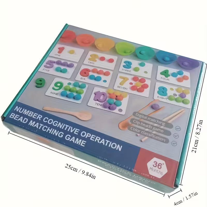 Wooden Number Counting Games Set